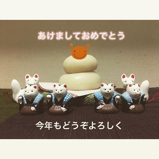 みかんが無いので 笑あけましたおめでとぉぉ今年もよろしく